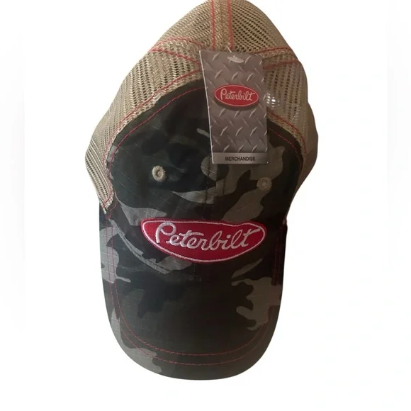 Peterbilt Camo and Mesh Cap NWT - Picture 1 of 7
